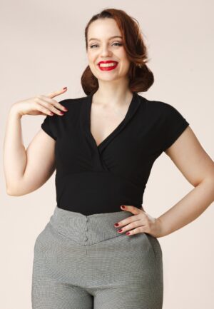 Mon Cher Cache-Coeur top in zwart