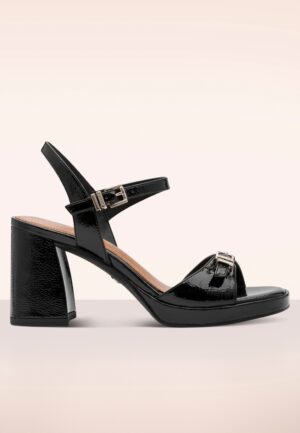 Gleam Block High Heel sandaaltjes in zwart