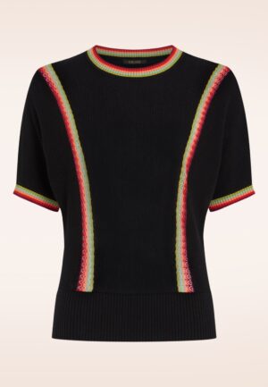 Daria Emel top in zwart