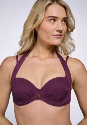 Multiway bikini top in wijn