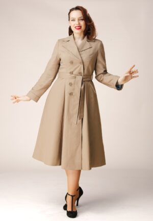 Topvintage exclusive ~ Leandra trenchcoat in beige