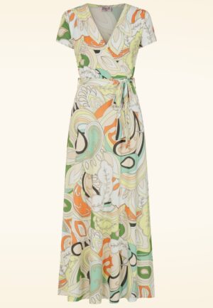 Topvintage exclusive ~ Euforia Elegance maxi jurk in multi