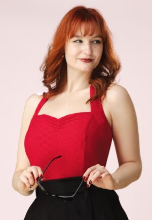 Topvintage Exclusive ~ Betty Isabella top in rood