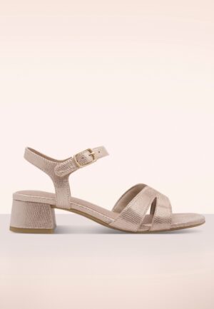 Sara Softline Vegan sandaaltjes in metallic beige
