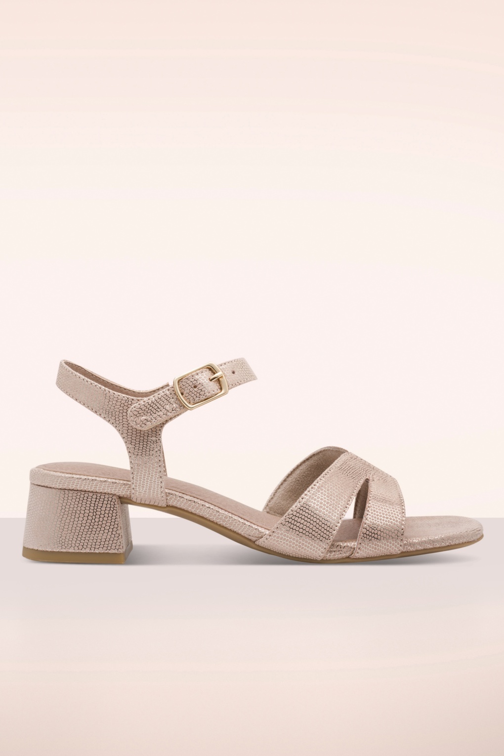 Sara Softline Vegan sandaaltjes in metallic beige