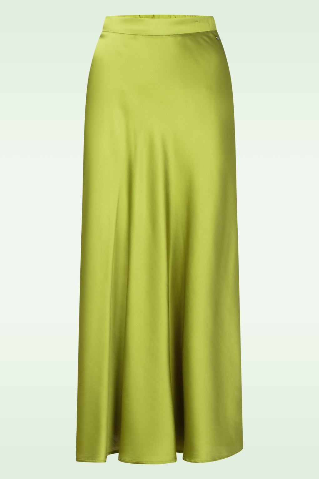 Giselle Satin maxi rok in groen