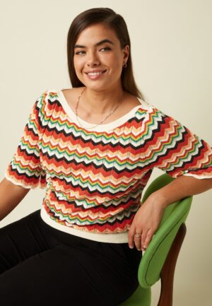 Ivy Wide Sleeve Le Roy top in multi