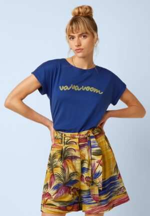 Aria top in mazarine
