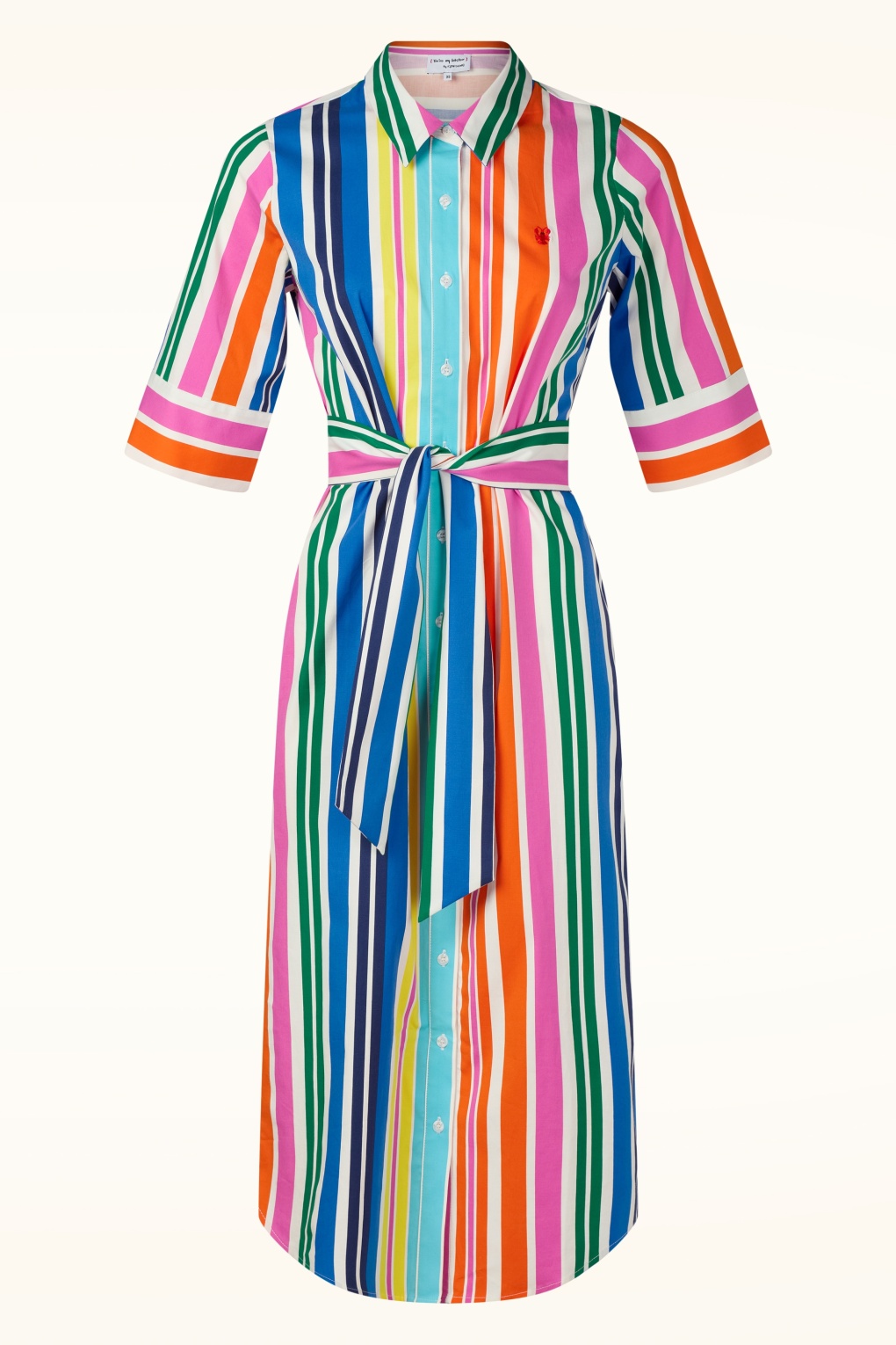 Colour Parade katoenen maxi jurk in multi
