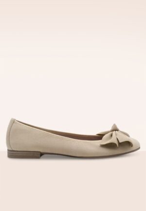 Sahara Chic ballerina's in licht taupe