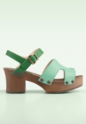Loke klompjes in mint en groen