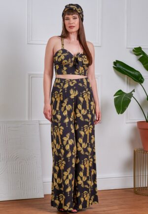 Elizabeth Golden Hour Palazzo Trousers in Black