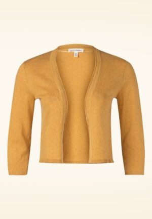 Vanessa katoenen vest in donker sienna