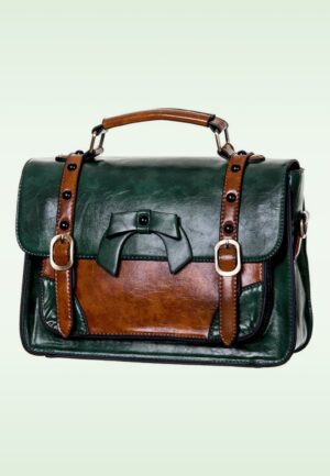 Buckled and Bowed Messenger handtas in groen