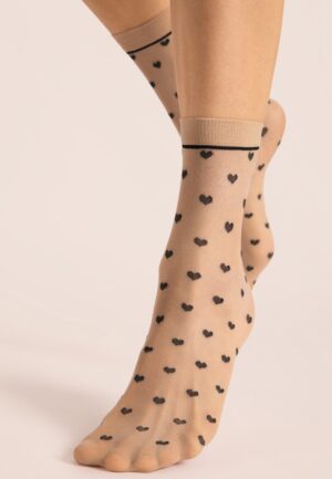 Elia Heart sokken in beige