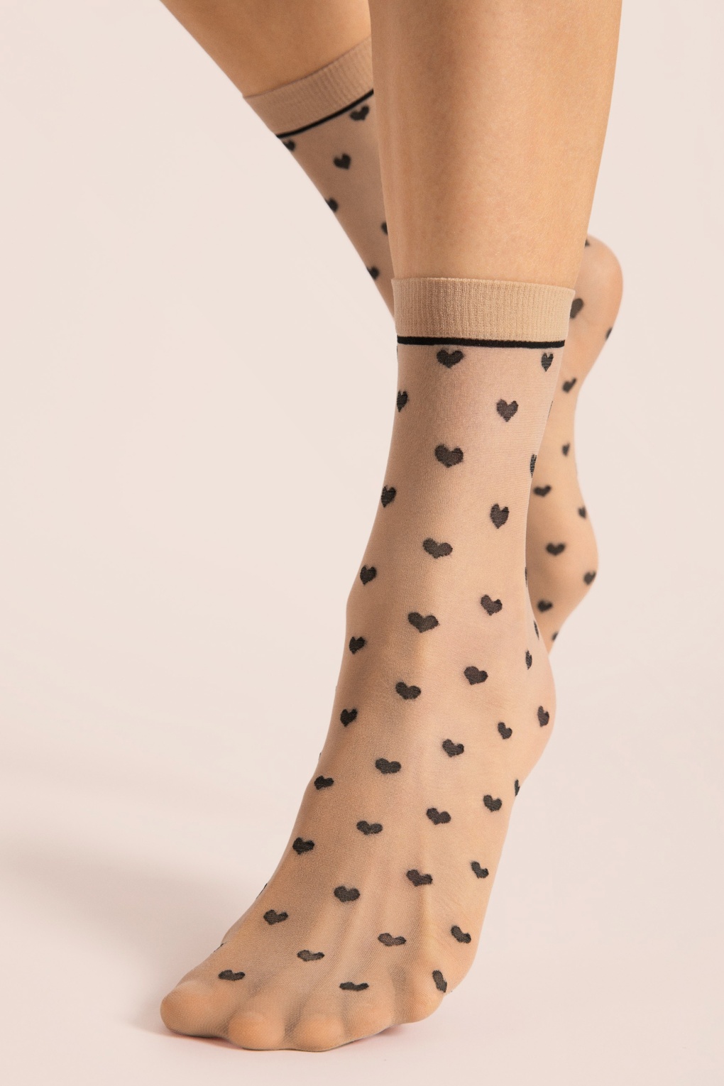 Elia Heart sokken in beige