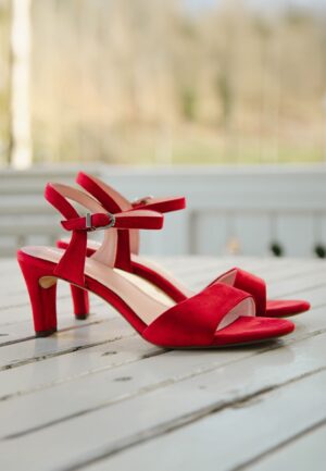 Lesly sandaaltjes in chili rood