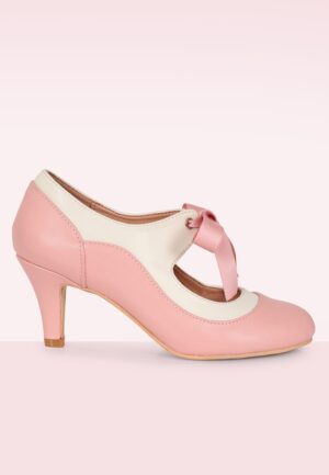 April Jean pumps in roze en crème