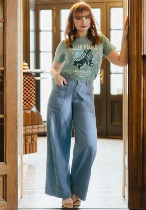 Wide Wonder jeans in lichtblauw