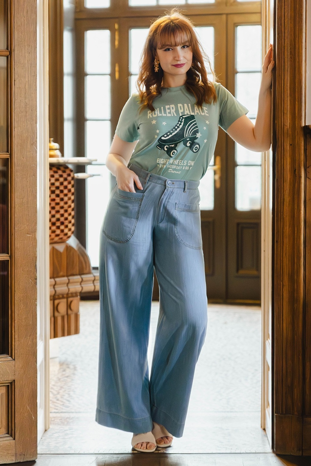 Wide Wonder jeans in lichtblauw