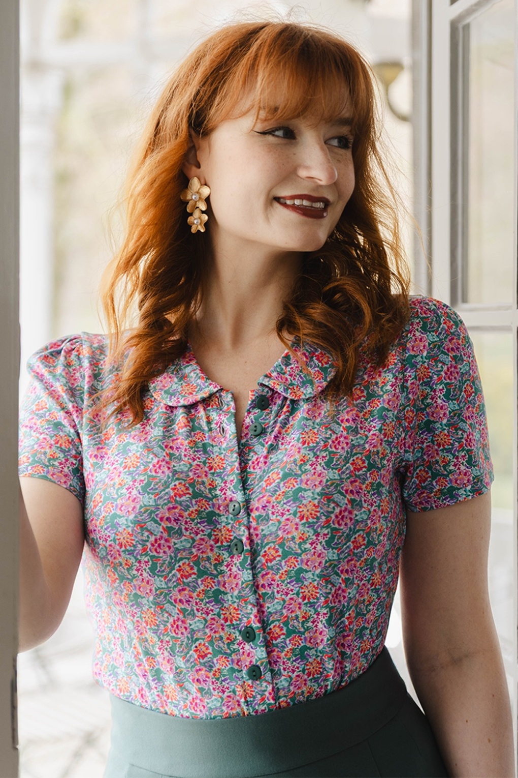 Chemise Leona blouse in Printania