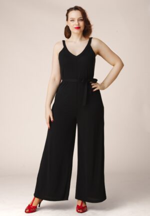 Mandy Strap jumpsuit in zwart