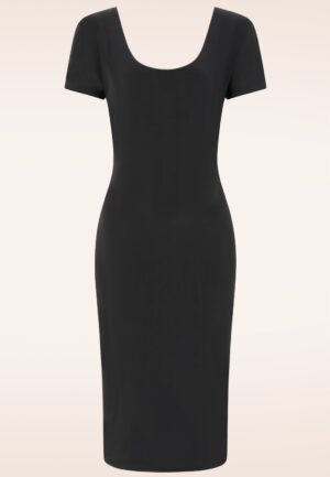 Topvintage exclusive ~ Margot Midnight pencil jurk in zwart