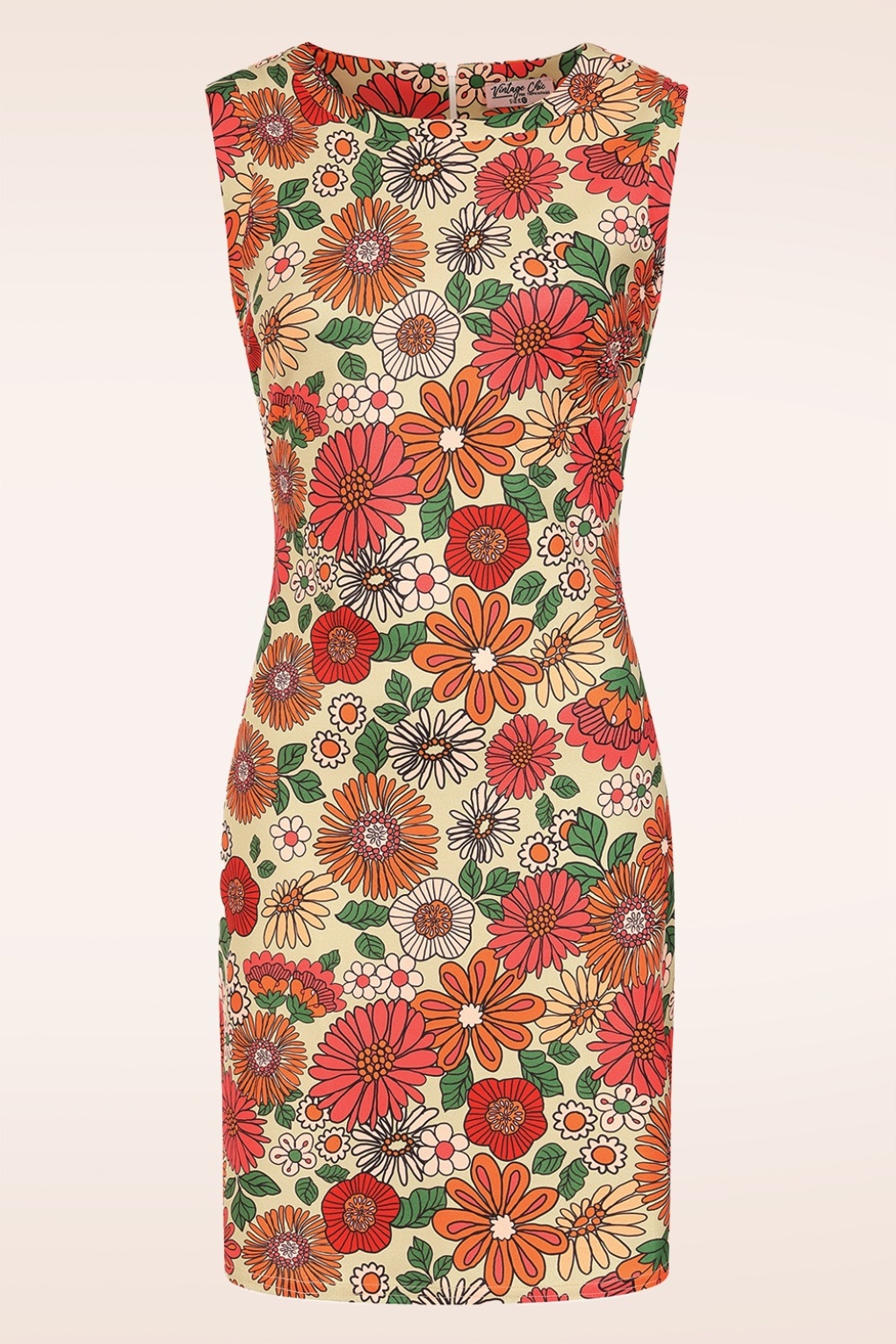 Topvintage exclusive ~ Lulu Floral jurk in groen en multi