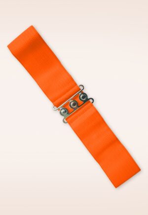 Lauren Vintage stretch riem in oranje