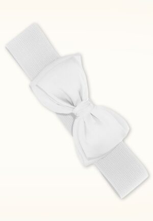 Bella Bow riem in sneeuwwit