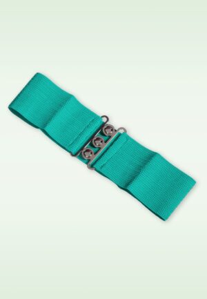 Lauren Vintage stretch riem in aqua