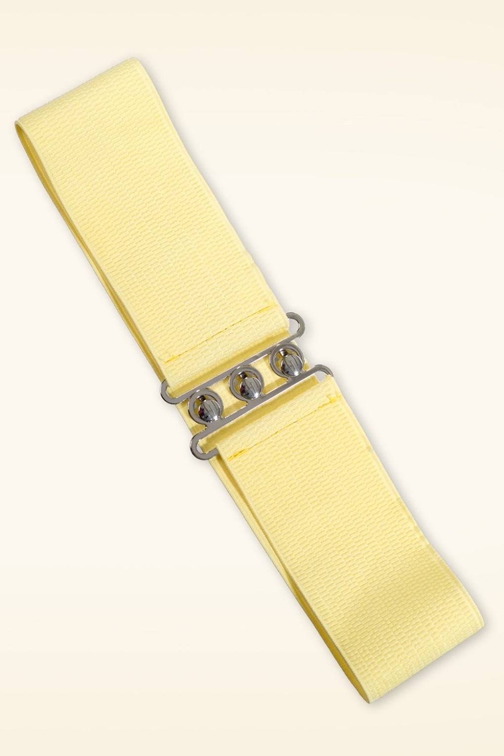 Lauren Vintage stretch riem in zachtgeel