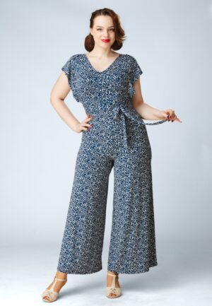 Wonder of Wisdom jumpsuit in sparkling spectacle blauw