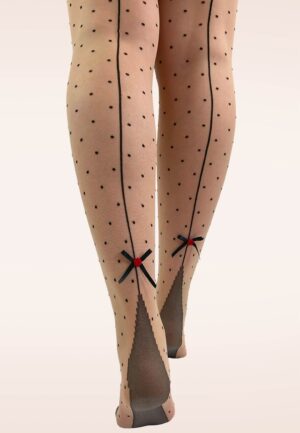 Premium Dotty panty met naad in neutraal