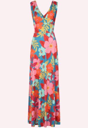 Topvintage exclusive ~ Deveny Flower maxi jurk in multi