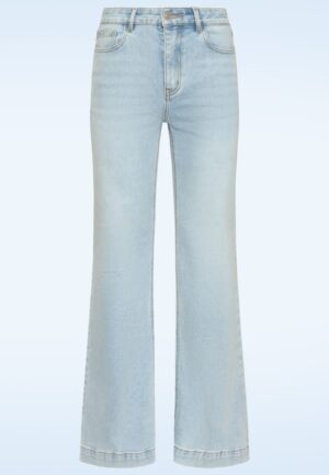 Belle jeans met rechte pijpen in lichtblauw