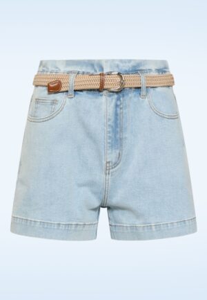 Summer Drift Denim short in lichtblauw