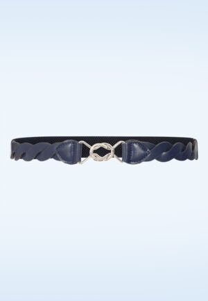 Audrey stretch riem in navy