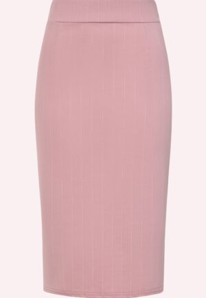 Topvintage exclusive ~ Loreen krijtstreep pencil rok in roze