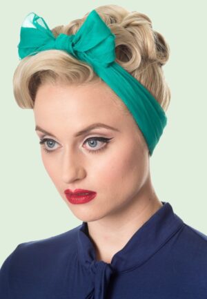 Anna haarsjaal in turquoise