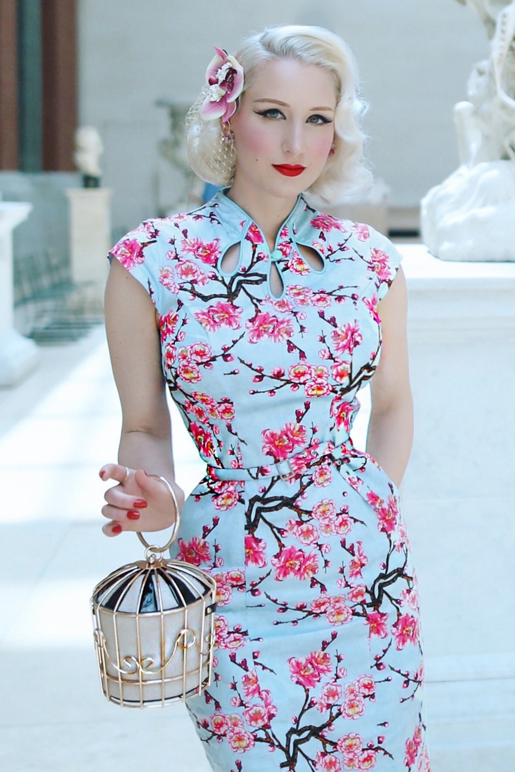 Alice Blossom penciljurk in blauw