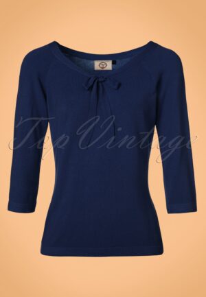 Mooie Illusion Top in nachtblauw