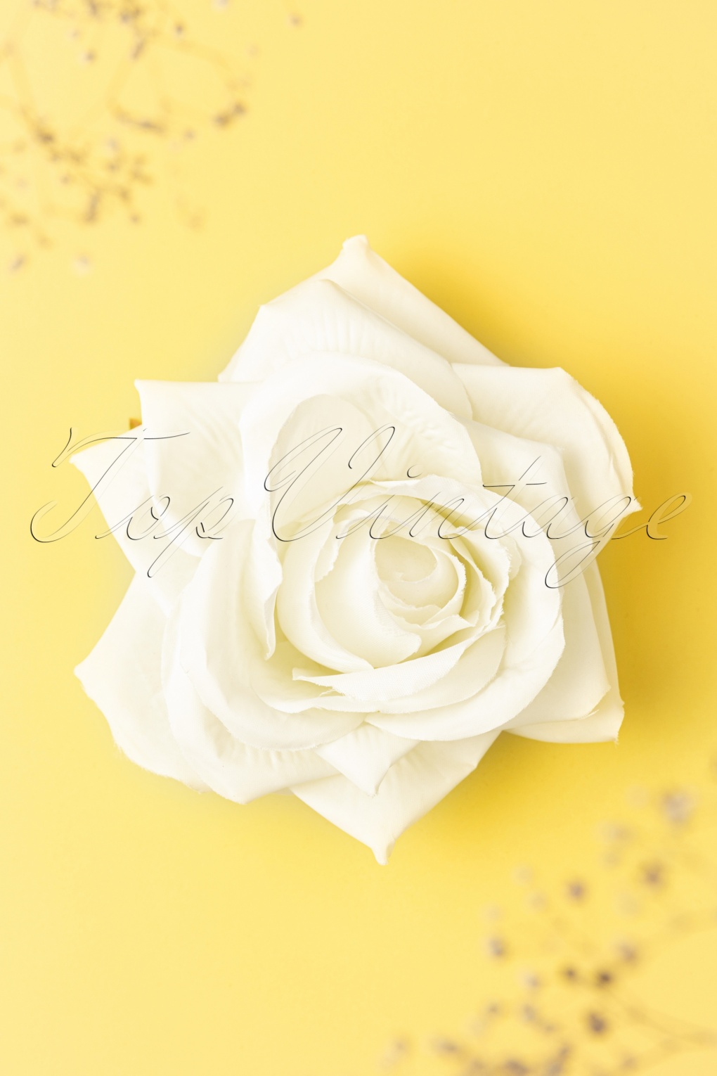 Scented Love Flower haarclip in romig wit