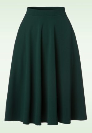 Topvintage exclusive ~ Sheila swingrok in bosgroen