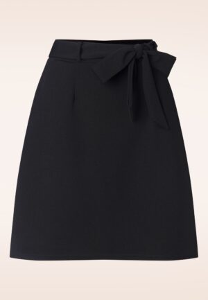 Topvintage exclusive ~ Jessy a-lijn rok in zwart