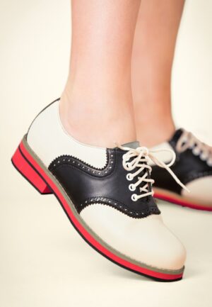 Old Soul Dancer-schoenen in wit en zwart