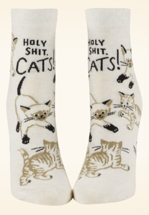 Holy Shit! Cats! enkelsokken