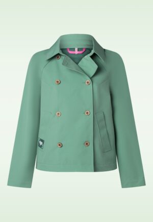 Tiny Trench softshell jack in Be Bold Green