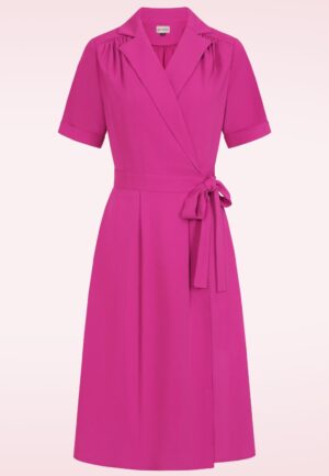 Judy wikkeljurk in bessen roze