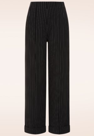 Diadora Pinstripe pantalon in zwart